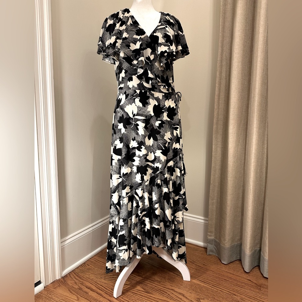 Lauren Ralph Lauren Floral Jersey Wrap Dress
